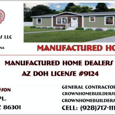 Crown Home Builders LLC Manufactured Home Dealership Prescott AZ 1716 Tatum Place AZ